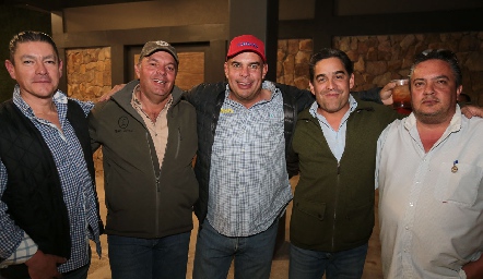  Ramón Farías, César Morales, Jaime Ascanio, José Garfias y Manuel Ascanio.