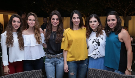  Moni Garza, Vicky Pérez, Vero Romero, Lulú Álvarez, Marissa Tobías y Sofía Camberos.