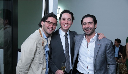 Abraham Salgado, Adrián Muñiz y Mauricio Zollino.