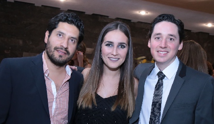  Oscar Guerrero, María José Villalpando y Adrián Muñiz.
