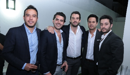 Antonio Méndez, Daniel Dauajare, Ricardo Torres, Beto Berrones y Juan Carlos Dibildox.