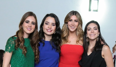 Pily Castañón, Ana Gaby Díaz Infante, Martha De la Rosa y Ana Laura Rodríguez.