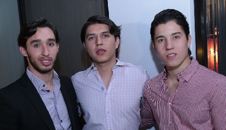  José Ascanio, Enrique Perafán y Santiago Sánchez.