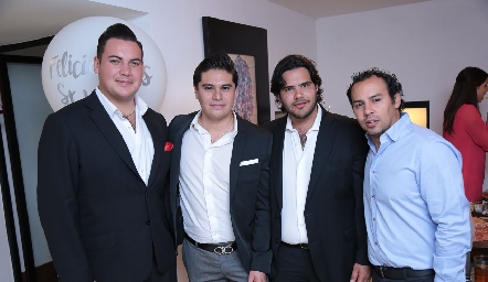  Rodrigo Santos, Eduardo Longoria, AnuarZarur y Rodrigo Gil.