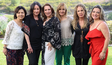  Estela Torres, Rosalba, Fabiola Nieto, Lula Alvarado, Lupita Pereda y Mónica González.