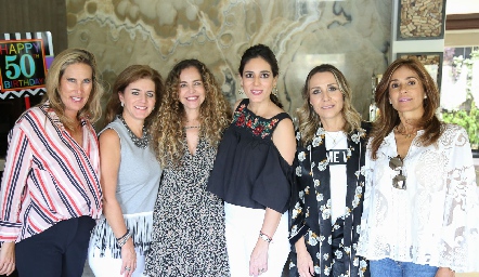  Claudia Quiroz, Adriana Carrera, Gabriela Serment, Maribel Lozano, Roxana Serna y Mónica Gaviño.