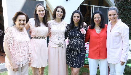  Tere Valero, Montse González, María Elena Torre, María José Palomar, Pilar Candia y Regina Palomar.