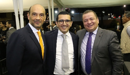Eduardo Méndez, Quetzalcóatl y Adolfo Anguiano.