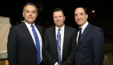  Mauricio Ramírez, Roberto Meade y Carlos Valdez .
