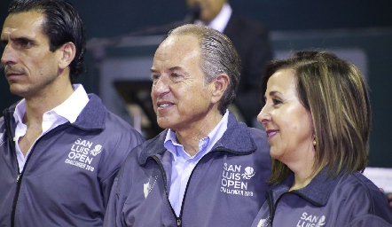  Javier Fernández, Juan Manuel Carreras y Lorena Valle.