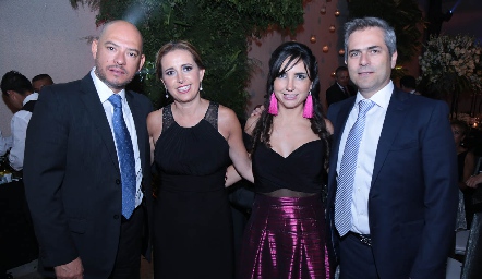  Sergio Meza, Caro Cabriales, Cynthia Alcalde y Alejandro Betzfelder.