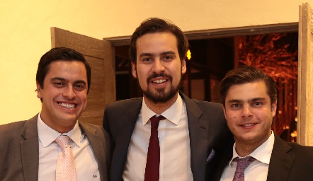  Omar Díaz, José Carlos de la Rosa y Santiago Rosillo.