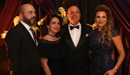  Jeppo Mahbub, Maru Martínez, Roberto Alcalde y Bertha Barragán.