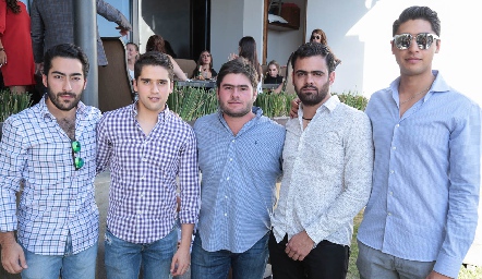  Oscar Cadena, Alejandro Hinojosa, Jorge Antonio Esper, Juan Pablo Abud y Andrés Tobías.