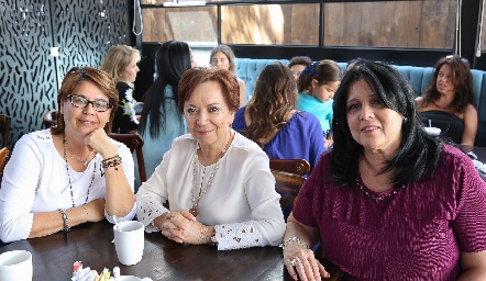  Elisa Ríos, Silvia Dibildox y Laura Márquez.