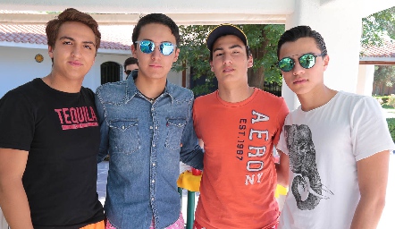  Emiliano Aguilera, Emmanuel López, Santi Figueroa y Juan Pablo Rocha.
