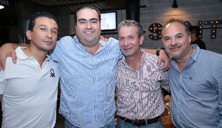 Juan Andrés, Juan José Leos, Luis Medlich y Sergio Rivera.
