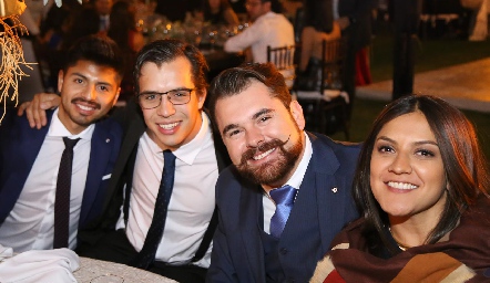  Gerardo Méndez, José Manuel Sánchez, Alejandro Galindo y Michelle Velázquez .