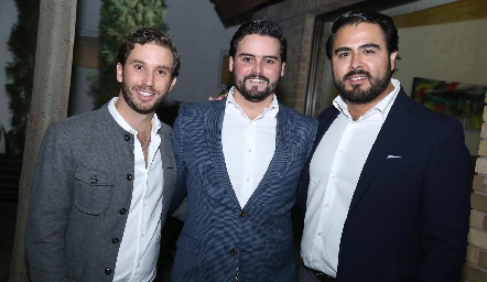  Andrés Torres, Rodrigo Labastida y Pedro Leal.