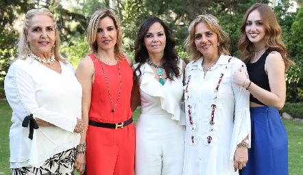  Mimí de la Fuente, Verónica Hinojosa, Elsa Tamez, Mimí Hinojosa y Vero Sojo.