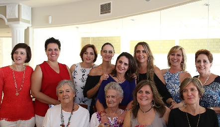  Mary Carmen, Cecilia, Patricia, Lorena, Guadalupe, Ana Clara, Maru, Lupita, Raque, Chacha, Martha y Cecilia Bárcena.