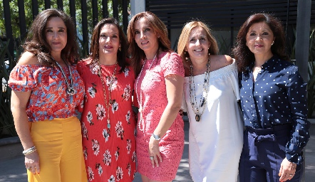 Blanca Macías, Claudia Revuelta, Luzma Román, Silvia Aguilar y Martha Carrillo.