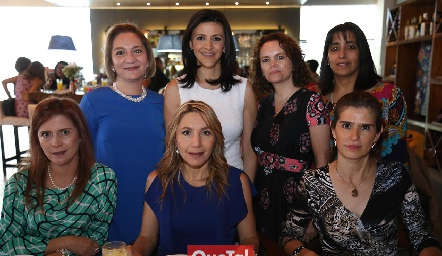  Paty González, Lety Ovón, Gaby González, Gaby Dauajare, PAty García, Celina Conde y Laura de Andrés.