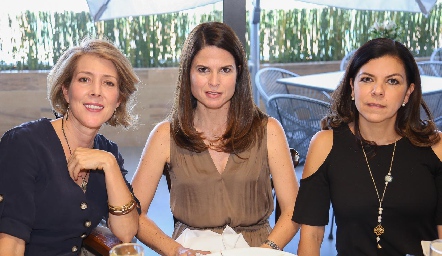Clarissa Castañeda, Paulina Zermeño y Maritere García.
