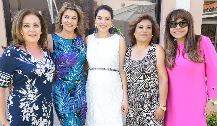 Mayolis Núñez, Verónica Ramírez, Vero González, Lupita Romero y Martha Ríos.