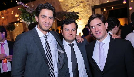  Mauricio, Raúl Torres y Fernando Abud.