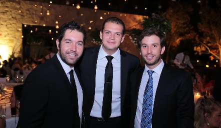  Alejandro Zamanillo, Mauricio Ruiz y Andrés Torres.