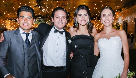  Juan Carlos, Jorge Naya, Tere Cadena y Andrea Naya.