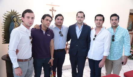  Marco Ciuffardi, Joe Lorca, Jorge Stahl, Andrés Mina, Rodolfo Ortega y José Antonio Alonso.