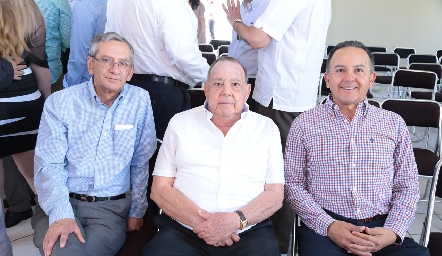 Roberto Espinosa, Jacobo Payán y Octavio Aguillón.
