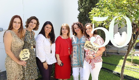  Gabriela Barrera, Marcela Monroy, Pili García, Mónica Cardona, Ana Mata y Sandra Estúa.
