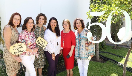 Gabriela Barrera, Sandra Estúa, Marcela Monroy, Pili García, Mónica Cardona y Ana Mata .