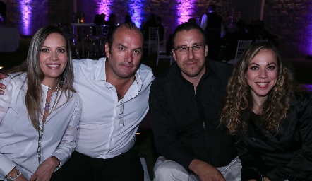  Tere Hamilton, Francisco Álvarez, David García y Marcela Guevara.