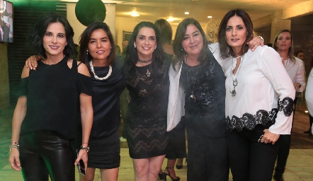  Anilú Enríquez, Lorena Torres, Maricel Gutiérrez, Deyanira Cázares y Claudia Artolózaga.