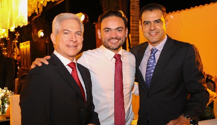  Adolfo Alvarado, Arturo Monroy y Orlando de la Rosa.