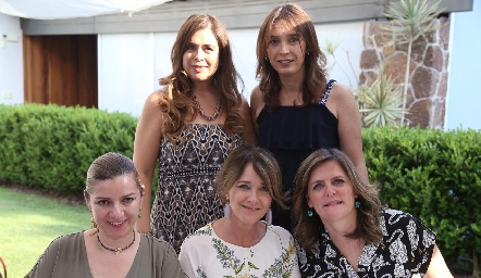  Pily Díaz de León, Betilú Sánchez, Hilda Rodríguez, Claudia Toledo y Martha Malo.