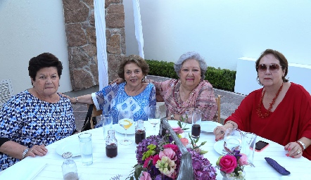  Carmen Hermosillo, Conchita Maza, Guadalupe González y Elena Rangel.