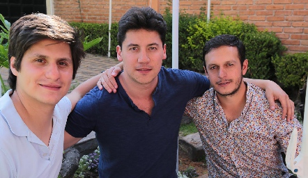  Memo Cadena, Alejandro Foyo y Javier Ramírez.