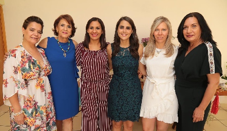 Paty Zárate, Guadalupe Gutiérrez, Alejandra Puente, Paola Hernández, Fer Puente y Becky Puente.