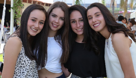  Sofía Rentería, Paulina Regil, Gabriela Hinojosa y Rebeca Treviño.