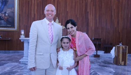  Jordi Vilet y Patricia Vergara con su hija Paty.