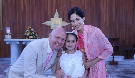  Jordi Vilet y Patricia Vergara con su hija Paty.