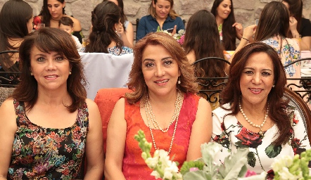  Margarita Lozano, Norma Revuelta y Luzma Martínez.