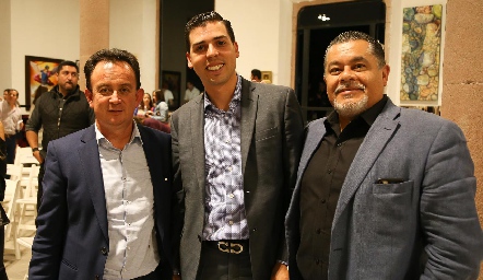  Arturo Hervert, Fernando Cabrero y Santiago Galván  .
