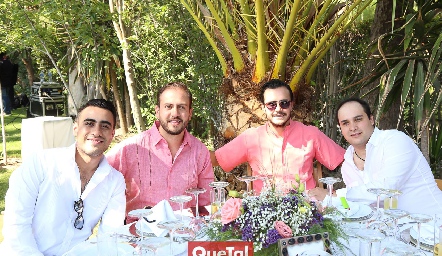   Diego Pacheco, Gerardo Hernández, Sebastián Safont y Mauricio Suárez .