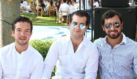  Daniel Granados, Pablo Zendejas y Marco Güemes.